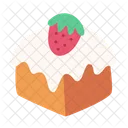 Strawberry Cheese Cake Cake Birthday Icon