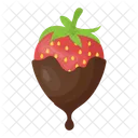Chocolate Covered Strawberry Chocolate Icon