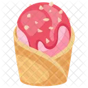 Strawberry Cupcone Cone Icon
