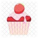 Strawberry Cupcake Cake Pastry Icon