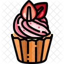 Strawberry Cupcake Cupcake Pastry Icon