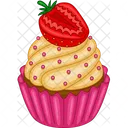 Strawberry cupcakes  Icon