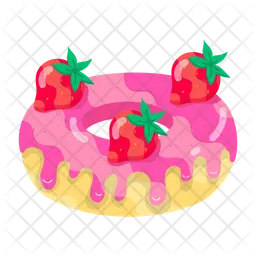 Strawberry Donut  Icon