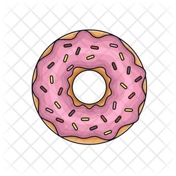 Strawberry Donut  Icon