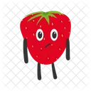 Strawberry fruit character  Icon