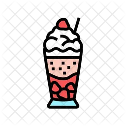 Strawberry Ice Cream  Icon