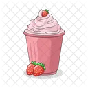 Strawberry ice cream  Icon