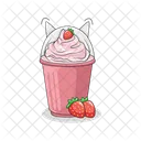 Strawberry Ice Cream Ice Cream Dessert Icon