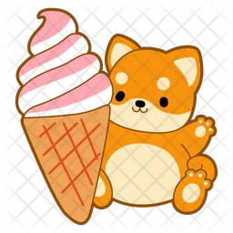 Strawberry Ice Cream  Icon