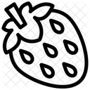 Strawberry Fruit Organic Icon