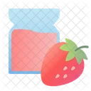 Strawberry Jam Tasty Icon