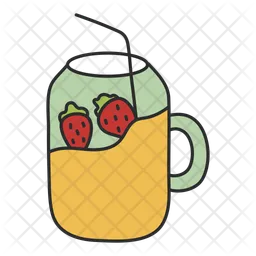 Strawberry Juice  Icon