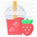 Strawberry Juice Fruit Icon