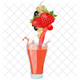 Strawberry Juice  Icon