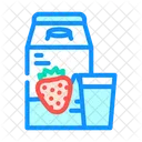 Strawberry Milk  Icon
