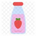 Strawberry Milk Fruit Icon