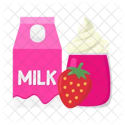 Strawberry milkshake  Icon