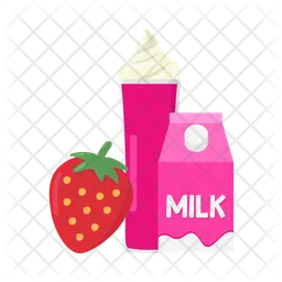 Strawberry milkshake  Icon