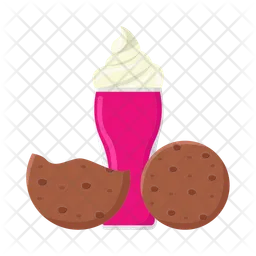 Strawberry milkshake  Icon