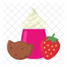 Strawberry milkshake  Icon