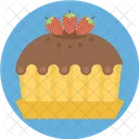 Strawberry Pie Cake Icon