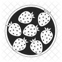 Strawberry plate  Icon