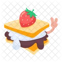 Strawberry Sandwich Fruit Sandwich Breakfast Food Icon