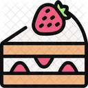 Strawberry Shortcake Pastry Bakery Icon