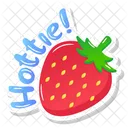 Strawberry Sticker  Icon