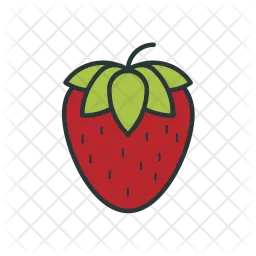 Strawberry, Sweet, Fruit, Small, Red  Icon