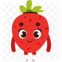 Strawberry Cute Character Icon