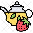 Strawberry Teapot Leaf Icon