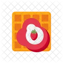 Strawberry Waffle  Icon
