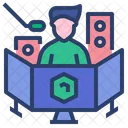 Streamer de jogo  Ícone