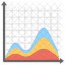 Streamgraph Area Graph Statistical Chart Icon