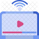 Streaming Video Live Icon