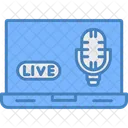 Streaming Live Broadcast Icon