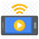 Streaming Video Communication Icon