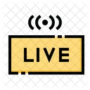 Streaming Video Live Icon