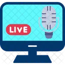 Streaming Live Broadcast Icon
