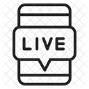 Transmissão ao vivo para celular  Ícone