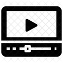 Streaming De Video Tutorial Em Video Player De Video Ícone