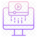 Streaming De Video Video Anuncios Em Video Ícone