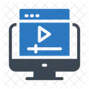 Video Player Pagina Da Web Ícone