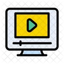 Streaming De Video Video On Line Reproducao De Video Ícone