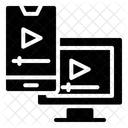 Streaming De Video Streaming Fluxo Ícone
