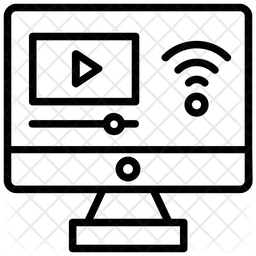 Transmissão de vídeo ao vivo  Ícone