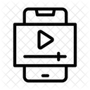 Celular Video Player Ícone