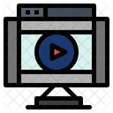 Transmissão de vídeo on-line  Ícone