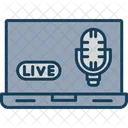 Streaming Live Broadcast Icon